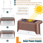 Wireless Solar Deck Lights Outdoor (Pack of 4)
