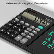 Dual Power Calculator with LCD Writing Pad